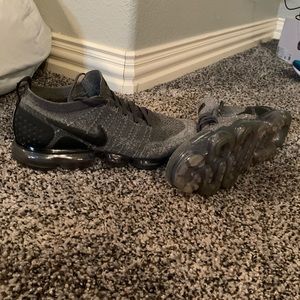 Grey and back vapormax